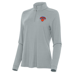 New York Knicks Antigua Women's Intent Quarter-Zip Top