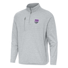 Sacramento Kings Antigua Certain Quarter-Zip Tri-Blend Sweatshirt