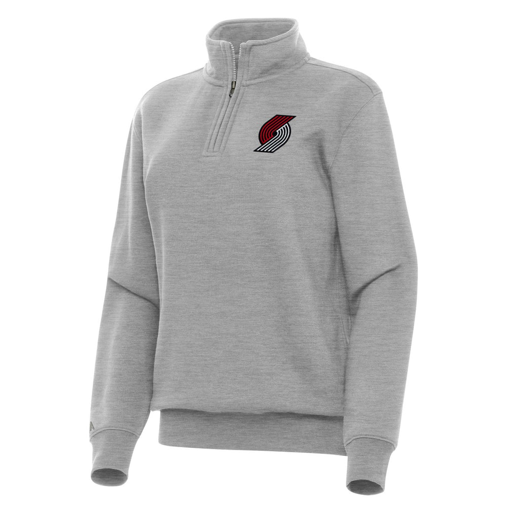 Portland Trail Blazers Antigua Women's Victory Quarter-Zip Sweatshirt