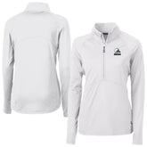 Cutter & Buck Women's Adapt Eco Knit Stretch Recycled Half-Zip Pullover Top - Cleveland Browns Pullover