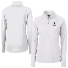 Cutter & Buck Women's Adapt Eco Knit Stretch Recycled Half-Zip Pullover Top - Cleveland Browns Pullover