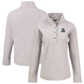 Cutter & Buck Women's Hunts Point Eco Textured Fleece Recycled Quarter-Snap Pullover - Cleveland Browns Pullover