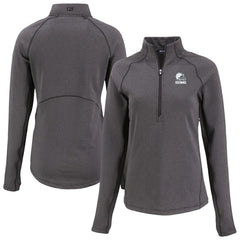 Cutter & Buck Women's Peshastin Eco Fleece Recycled Half-Zip Pullover Top - Cleveland Browns Pullover