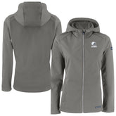 Cutter & Buck Women's Evoke Eco Softshell Recycled Full-Zip Hoodie Jacket - Cleveland Browns Hoodies