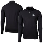 Cutter & Buck Big & Tall Virtue Eco Pique Recycled Quarter-Zip Pullover Top - Cleveland Browns Pullover