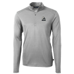 Cutter & Buck Big & Tall Virtue Eco Pique Recycled Quarter-Zip Pullover Top - Cleveland Browns Pullover