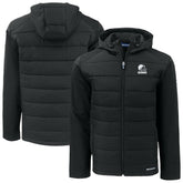 Cutter & Buck Big & Tall Evoke Hybrid Eco Softshell Recycled Full-Zip Hooded Jacket - Cleveland Browns Jackets