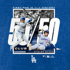 Heather Royal Shohei Ohtani Los Angeles Dodgers Fanatics 50/50 Club T-Shirt