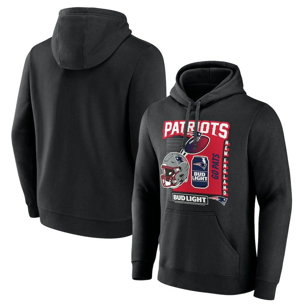 Bud Light Pullover Hoodie - New England Patriots Hoodies
