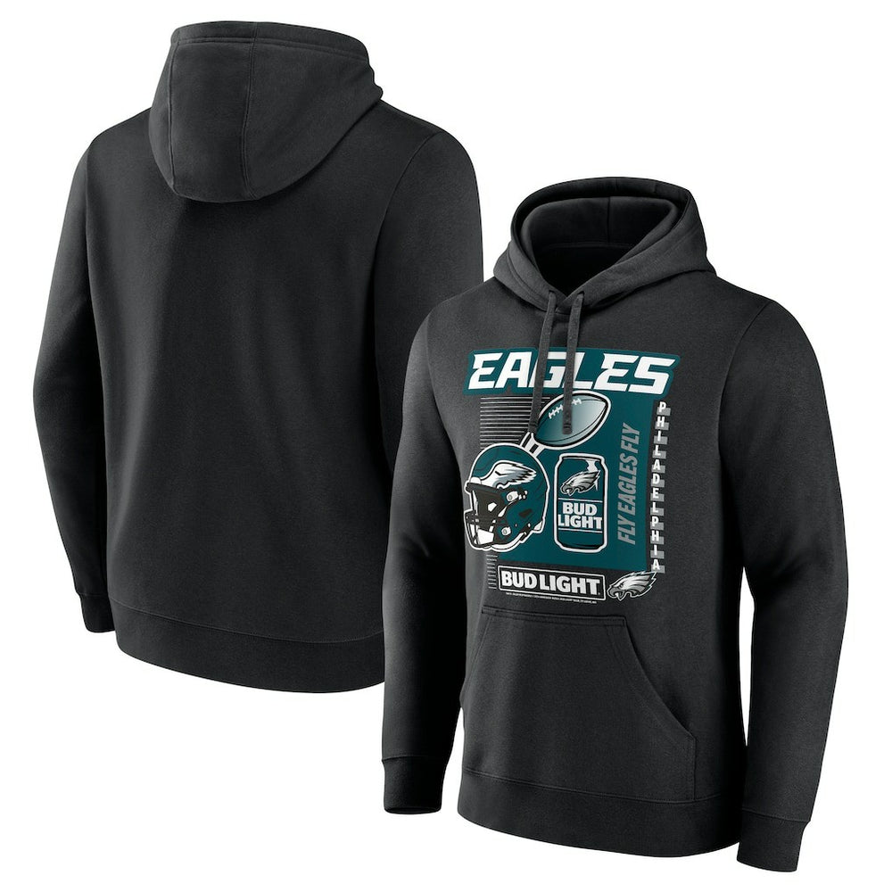 Bud Light Pullover Hoodie - Philadelphia Eagles Hoodies