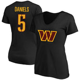 Jayden Daniels Women's Plus Size Fair Catch Name & Number Scoop Neck T-Shirt - Washington Commanders T-shirts