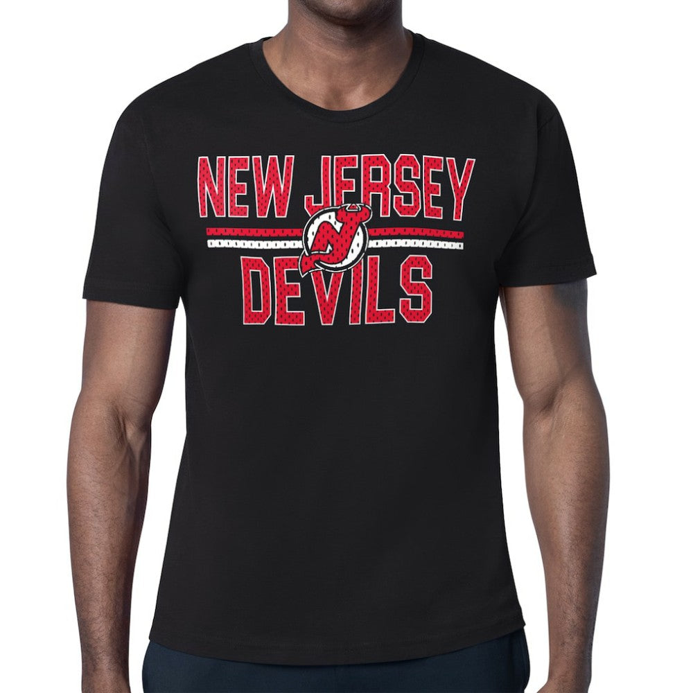 NHL New Jersey Devils Starter Mesh Look Team Name T-Shirt