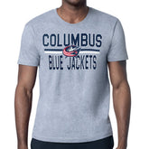 NHL Columbus Blue Jackets Starter Mesh Look Team Name T-Shirt