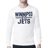 NHL Winnipeg Jets Starter Mesh Look Team Name Long Sleeve T-Shirt