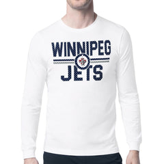 NHL Winnipeg Jets Starter Mesh Look Team Name Long Sleeve T-Shirt