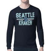 NHL Seattle Kraken Starter Mesh Look Team Name Long Sleeve T-Shirt