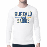 NHL Buffalo Sabres Starter Mesh Look Team Name Long Sleeve T-Shirt