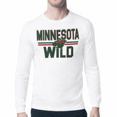 NHL Minnesota Wild Starter Mesh Look Team Name Long Sleeve T-Shirt