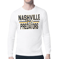NHL Nashville Predators Starter Mesh Look Team Name Long Sleeve T-Shirt
