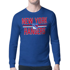 NHL New York Rangers Starter Mesh Look Team Name Long Sleeve T-Shirt