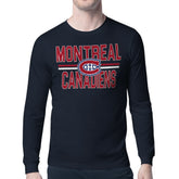NHL Montreal Canadiens Starter Mesh Look Team Name Long Sleeve T-Shirt