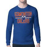 NHL Edmonton Oilers Starter Mesh Look Team Name Long Sleeve T-Shirt