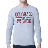 NHL Colorado Avalanche Starter Mesh Look Team Name Logo Long Sleeve T-Shirt