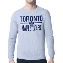 NHL Toronto Maple Leafs Starter Mesh Look Team Name Logo Long Sleeve T-Shirt