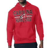 NHL Carolina Hurricanes Starter Mesh Look Team Name Logo Tri-Blend Pullover Hoodie