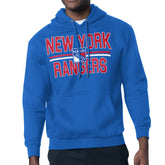 NHL New York Rangers Starter Mesh Look Team Name Logo Tri-Blend Pullover Hoodie