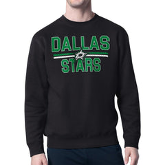 NHL Dallas Stars Starter Mesh Look Team Name Logo Pullover Sweatshirt
