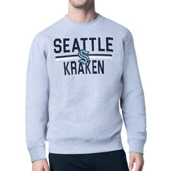 NHL Seattle Kraken Starter Mesh Look Team Name Logo Pullover Sweatshirt