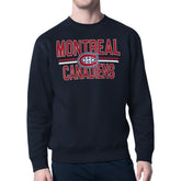 NHL Montreal Canadiens Starter Mesh Look Team Name Logo Pullover Sweatshirt