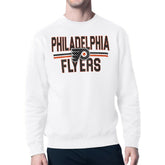 NHL Philadelphia Flyers Starter Mesh Look Team Name Logo Pullover Sweatshirt