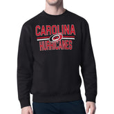NHL Carolina Hurricanes Starter Mesh Look Team Name Logo Pullover Sweatshirt