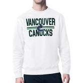 NHL Vancouver Canucks Starter Mesh Look Team Name Logo Pullover Sweatshirt