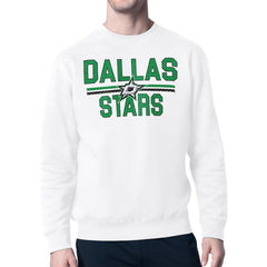 NHL Dallas Stars Starter Mesh Look Team Name Logo Pullover Sweatshirt