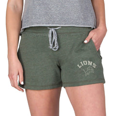 Concepts Sport Women's Mainstream French Terry Tri-Blend Shorts - Detroit Lions Shorts