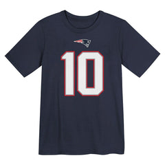 Drake Maye Preschool Player Name & Number T-Shirt - New England Patriots T-shirts