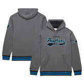 Vintage Logo Snow Washed Fleece Pullover Hoodie - Carolina Panthers Hoodies