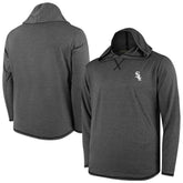 Black Chicago White Sox Butter Stripe Tri-Blend Long Sleeve Hoodie T-Shirt - Black
