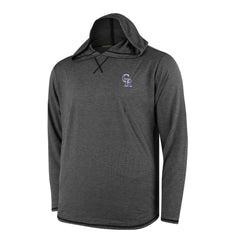 Black Colorado Rockies Butter Stripe Tri-Blend Long Sleeve Hoodie T-Shirt - Black
