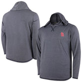 Navy St. Louis Cardinals Butter Stripe Tri-Blend Long Sleeve Hoodie T-Shirt - Navy