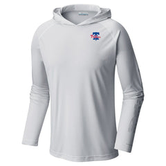 White Philadelphia Phillies Columbia Omni-Wick Terminal Tackle Raglan Long Sleeve Hoodie T-Shirt