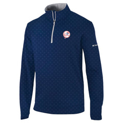 Navy New York Yankees Columbia Wickham Hills Omni-Wick Quarter-Zip Jacket