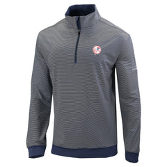 Navy New York Yankees Columbia Omni-Wick Even Lie Quarter-Zip Pullover Top