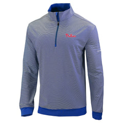 Royal Philadelphia Phillies Columbia Omni-Wick Even Lie Quarter-Zip Pullover Top