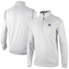 White New York Yankees Columbia Oakland Downs Omni-Wick Quarter-Zip Top