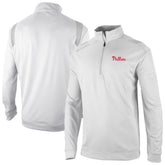 White Philadelphia Phillies Columbia Oakland Downs Omni-Wick Quarter-Zip Top