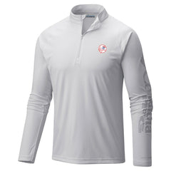 White New York Yankees Columbia Terminal Tackle Raglan Omni-Shade Quarter-Zip Pullover Top